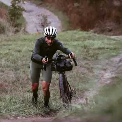 Maglia ciclismo uomo gravel GHIAIA S3 giallo/arancio